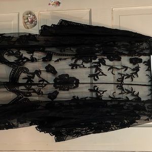 Black Sheer Cape